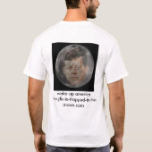 T-shirt le jfk est emprisonné dans la lune (Dos)