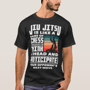 T-shirt Le Jiu Jitsu Est Comme Un Jeu D'Échecs Jiu Jitsu