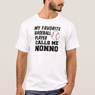 T-shirt Le Joueur De Baseball Favori M'Appelle Non