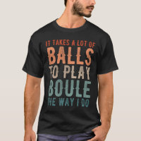Le joueur de Petanque Boule Bocce dit drôle