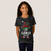 T-Shirt Le joueur Gnome Matching Family Christmas Pajama B (Devant entier)
