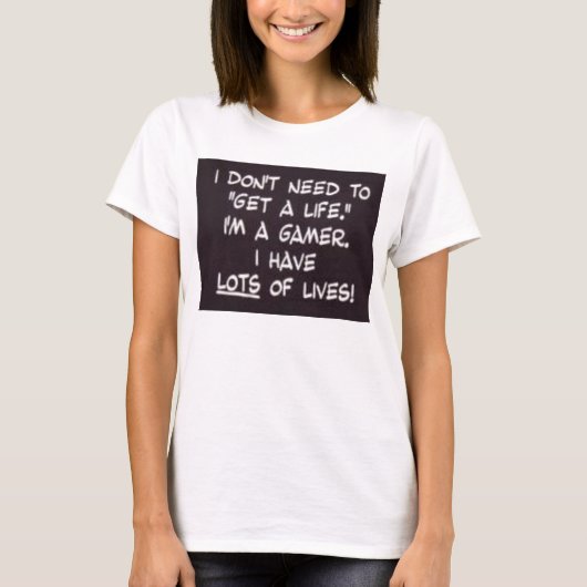 T-shirt Le joueur vit (Devant)