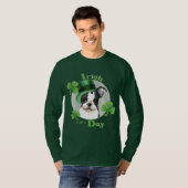 T-shirt Le jour Boston Terrier de St Patrick (Devant entier)