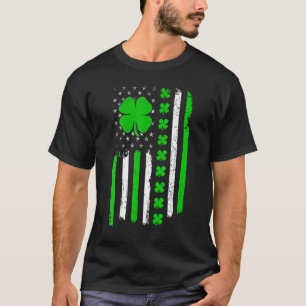 T-shirt Le Jour de la Saint Patrick du drapeau américain S
