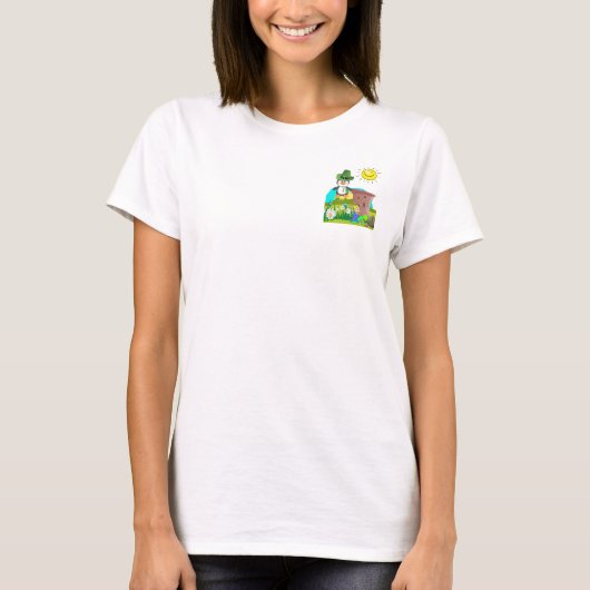 T-shirt le jour de saint-patrick pingouin leprechaun (Devant)