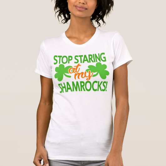 T-shirt Le jour de St Patrick d'Oglers de shamrock (Devant)