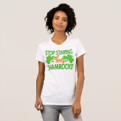 T-shirt Le jour de St Patrick d'Oglers de shamrock (Devant entier)
