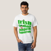 T-shirt Le jour de St Patrick drôle d'Irlandais (Devant entier)