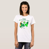 T-shirt Le jour de St Patrick heureux (Devant entier)
