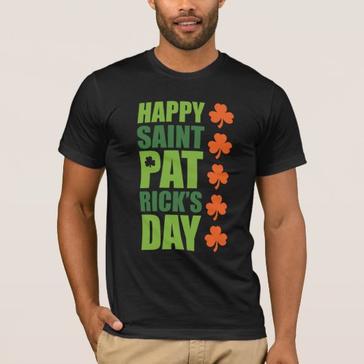 T-shirt Le jour de St Patrick heureux (Devant)