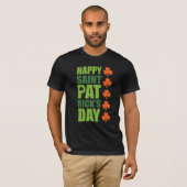 T-shirt Le jour de St Patrick heureux (Devant entier)