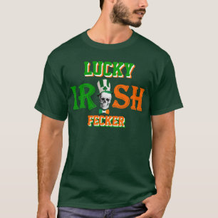 T-shirt le jour de St Patrick irlandais chanceux de fecker