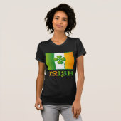 T-shirt Le jour de St Patrick irlandais de drapeau de (Devant entier)