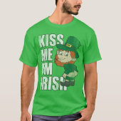 T-shirt Le jour de St Patrick m'embrassent que je suis (Devant)