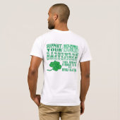 T-SHIRT LE JOUR DE ST PATRICK POUR DES BARMANS (Dos entier)
