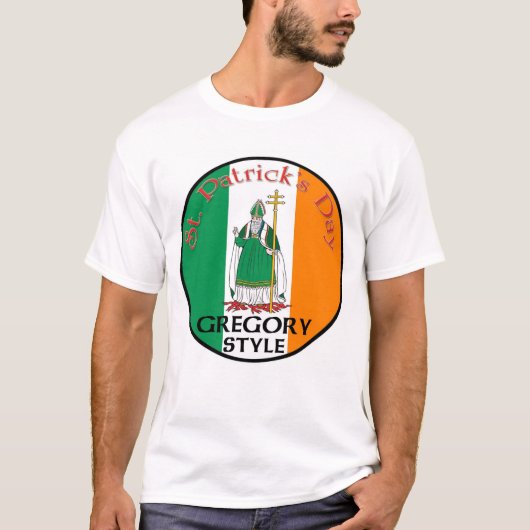 T-shirt Le jour de St Patrick - style de Gregory (Devant)