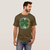 T-shirt Le jour d'Irlandais de combat de St Patrick (Devant entier)