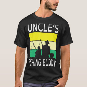 T-shirt Le jour heureux du compagnon de pêche de l'oncle g