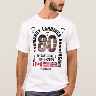 T-SHIRT LE JOUR J DÉBUT NORMANDY ATTERRISSAGES 2ÈME GUERRE