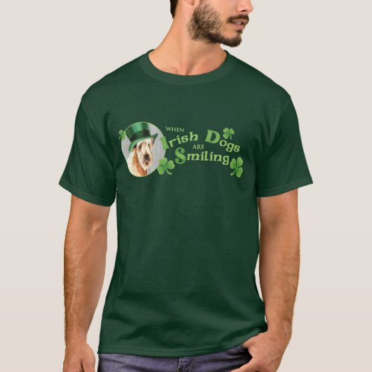 T-shirt Le jour Terrier blond comme les blés de St Patrick (Devant)
