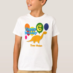 T-shirt Le joyeux anniversaire 6 ans de partie monte en