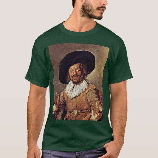T-shirt Le joyeux buveur. Par Frans Hals (Devant)