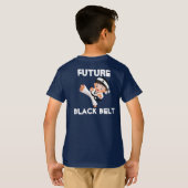 T-shirt Le karaté badine le tee - shirt foncé (Dos entier)