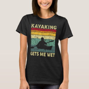 T-shirt Le kayak en canoë vintage rétro me fait