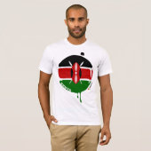 T-shirt Le Kenya laisse tomber la pièce en t (Devant entier)