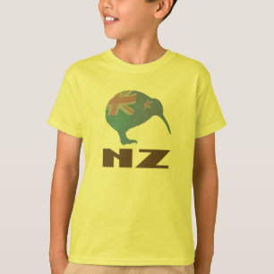T-shirt Le kiwi de la Nouvelle Zélande badine la chemise