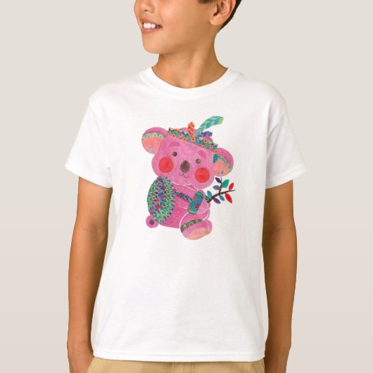 T-shirt Le koala rose (Devant)