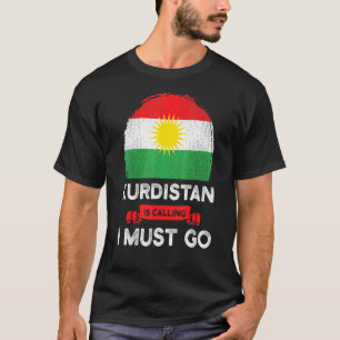 T-shirt Le Kurdistan Dit Que Je Dois Aller À L'Héritage Ku
