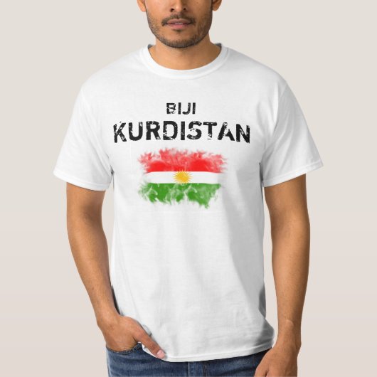 T-shirt Le Kurdistan tee-shirt with « Biji Kurdistan " (Devant)