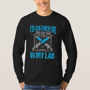 T-shirt Le Laboratoire Plutôt Être Dans Mon Lab Rat Médica