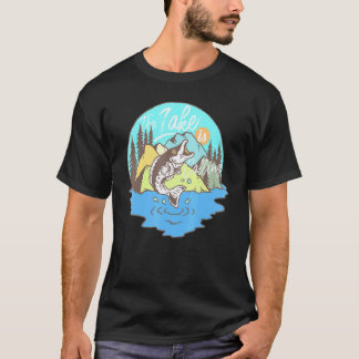 T-shirt Le lac appelle les vacances d'été pour le camping