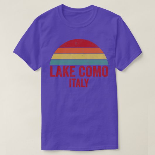 T-shirt Le lac de Côme Italie (Design devant)