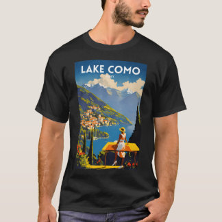 T-shirt Le lac de Côme Italie