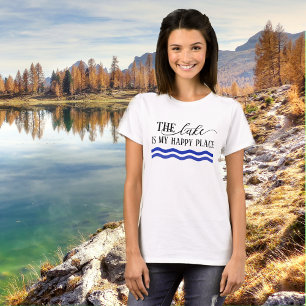 T-shirt Le lac est mon endroit heureux