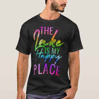 T-shirt Le lac est mon endroit heureux Été