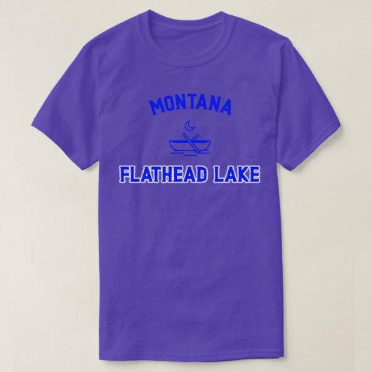 T-SHIRT LE LAC FLATHEAD MONTANA 2 (Design devant)