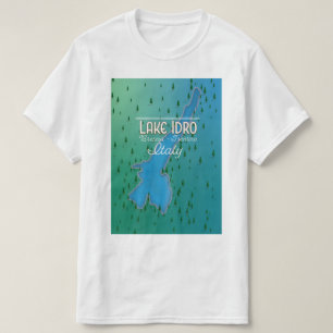 T-shirt Le lac Idro Italie affiche voyage