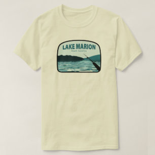 T-shirt Le lac Marion Caroline du Sud Bâton de pêche