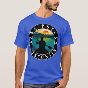 T-shirt Le lac Poygan Wisconsin Canoë