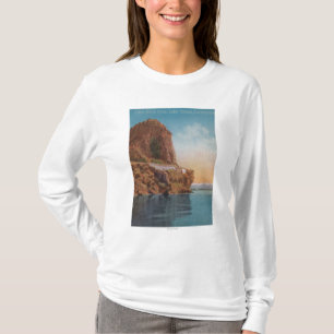 T-shirt Le lac Tahoe, CA - roche de caverne de la vue de