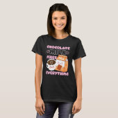 T-shirt Le Lait Chocolat Fixe Tout (Devant entier)