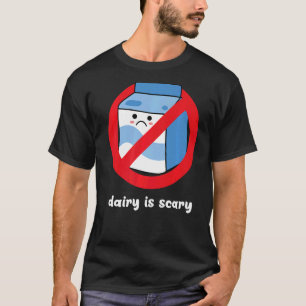 T-shirt Le Lait Intolérant Au Lactose Est Effrayant