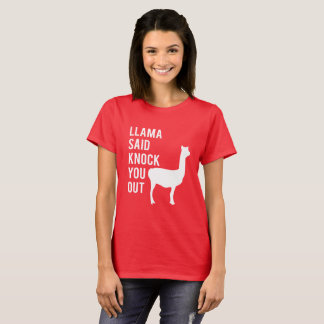T-shirt Le lama a indiqué vous assomment chemise de lama