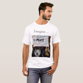 T-shirt le languagespeace, imaginent… (Devant entier)