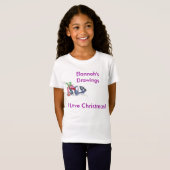 T-Shirt Le lapin de Noël (Devant entier)