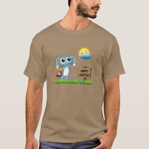 T-shirt Le lapin de Pâques souhaite un Joyeux Pâques